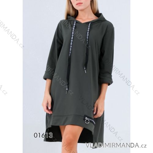 Langarm-Sweatshirtkleid mit Kapuze für Damen (S/M ONE SIZE) ITALIAN FASHION IMPLI2201613