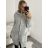 Svetr pletený prodloužený zapínací dlouhý rukáv dámský nadrozměr (2XL/3XL ONE SIZE) ITALSKÁ MÓDA IMD21895 M / L schwarz