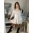 Šaty letní na ramínka dámské (S/M ONE SIZE) ITALSKÁ MÓDA IMPBB22B21841 weiß S/M
