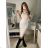 Šaty letní na ramínka dámské (S/M ONE SIZE) ITALSKÁ MÓDA IMPBB22B21841 weiß S/M
