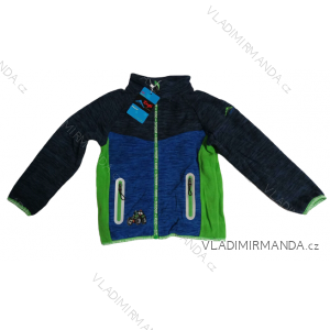 Kinder-Mädchen-Sweatshirt mit langen Ärmeln und Reißverschluss (98-128) KUGO FM8780