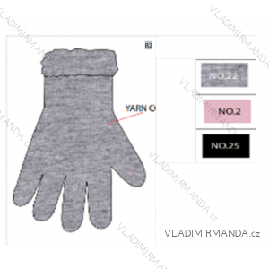 Rukavice prstové pletené dětské dorost chlapecké (10-12-14-16-18cm) YOCLUB YOC22RED-0012C