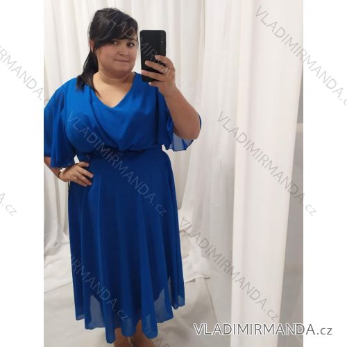 Ballkleid Elegant Formell Kurzarm Damen Übergröße (XL / 2XL ONE SIZE) ITALIAN FASHION IMM22688