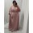 Ballkleid Elegant Formell Kurzarm Damen Übergröße (XL / 2XL ONE SIZE) ITALIAN FASHION IMM22688