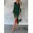 Elegantes langärmliges Midikleid für Damen (S/M ONE SIZE) ITALIAN FASHION IMD22941