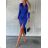 Elegantes langärmliges Midikleid für Damen (S/M ONE SIZE) ITALIAN FASHION IMD22941