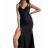 Šaty elegantní dlouhé bez rukávu dámské (S/M ONE SIZE) ITALSKá MóDA IMM22LS24047 starorůžová S/M