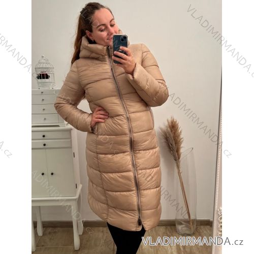 Šaty španělské letní košilové 3/4 krátký rukáv dámské (S/M/L ONE SIZE) ITALSKÁ MÓDA IMT22004 béžová XL