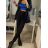 Jogginghose für Frauen (uni s / m) ITALIAN MODA IMM200119 schwarz XL