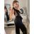 Kleid mit 3/4 Ärmeltasche für Damen (uni sl) ITALIAN Fashion IMWD20527
