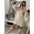 Damen Langarm Pullover (S / M ONE SIZE) ITALIAN FASHION IM322CHIARA schwarz S/M