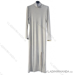 Strickkleid mit Rollkragen und langen Ärmeln für Damen (Einheitsgröße S/M) ITALIAN FASHION IMM22UN8396