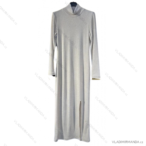 Strickkleid mit Rollkragen und langen Ärmeln für Damen (Einheitsgröße S/M) ITALIAN FASHION IMM22UN8396