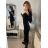Langes Sommer-Kurzarmkleid für Damen (S / M ONE SIZE) ITALIAN FASHION IMWC222525