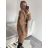 Kabát alpaka s kapucí dámský (S/M/L ONE SIZE) ITALSKÁ MÓDA IMD22918