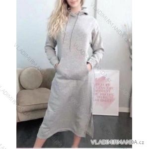 Sweatshirtkleid mit langen Ärmeln für Damen (Einheitsgröße S/M) ITALIAN FASHION IMWB22344