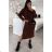 Sommerkleid Langarm geblümte Damen (UNI S / L) ITALIAN FASHION IMK20150