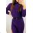Sommerkleid Langarm geblümte Damen (UNI S / L) ITALIAN FASHION IMK20150