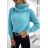 Svetr pletený dlouhý rukáv dámské (S/M ONE SIZE) ITALSKÁ MÓDA IMWAA223623