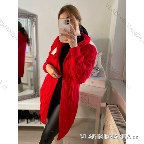 Dünner Oversize-Langarmpullover für Damen (Einheitsgröße M/L) ITALIAN FASHION IM422910