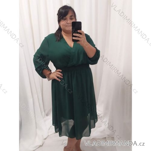 Damen Warmes Langarmkleid (L / XL ONE SIZE) ITALIAN FASHION IM422VERONA