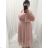 Ballkleid Elegant Formell Kurzarm Damen Übergröße (XL / 2XL ONE SIZE) ITALIAN FASHION IMM22688