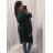 Langärmliges Hemdkleid Langarm Damen (XL/2XL) ITALIENISCHE MODE IM422SARA rot XL/2XL