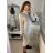 Šaty elegantní dlouhý rukáv dámské (S/M ONE SIZE) ITALSKÁ MÓDA IMM211535