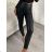 Legíny dlouhé koženkové dámské (S-XL) ITALSKÁ MÓDA IMM22FD6872 Schwarz XL