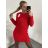 Damen Warmes Langarmkleid (L / XL ONE SIZE) ITALIAN FASHION IM421MIA
