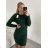 Damen Warmes Langarmkleid (L / XL ONE SIZE) ITALIAN FASHION IM421MIA