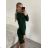 Damen Warmes Langarmkleid (L / XL ONE SIZE) ITALIAN FASHION IM421MIA
