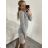 Damen Warmes Langarmkleid (L / XL ONE SIZE) ITALIAN FASHION IM421MIA