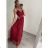 Šaty letní na ramínka dámské (S/M ONE SIZE) ITALSKÁ MÓDA IMPSH223670 Kerosin S/M