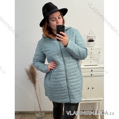 Gesteppte Kapuzenjacke in Übergröße (5XL-9XL) Victoria Rossi ELR22ROSSi22-10 hellblau 5XL