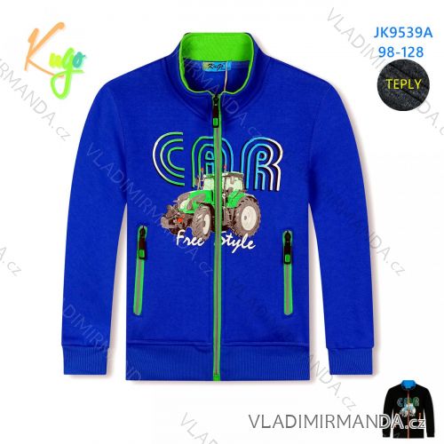 Kinder-Mädchen-Sweatshirt mit langen Ärmeln und Reißverschluss (98-128) KUGO FM8780/D