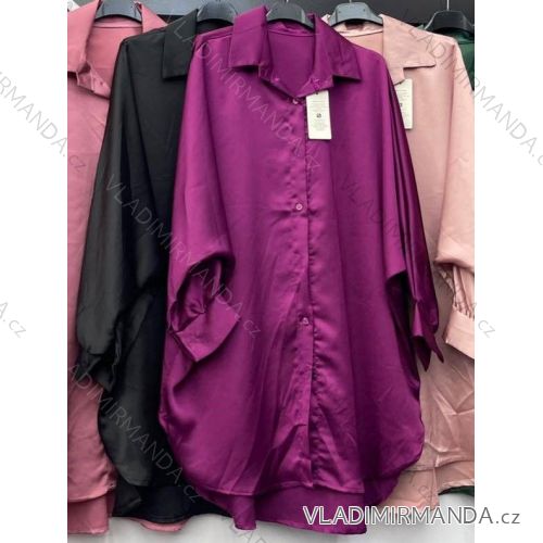 Übergroßes Langarm-Shirt für Damen (S/M/L ONE SIZE) ITALIAN FASHION IMWC223657