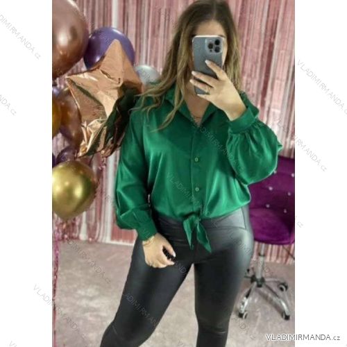 Košile oversize dlouhý rukáv dámské (S/M/L ONE SIZE) ITALSKÁ MÓDA IMWC223657