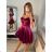 Šaty letní na ramínka dámské (S/M ONE SIZE) ITALSKÁ MÓDA IMPLS229027 S/M Fuchsie