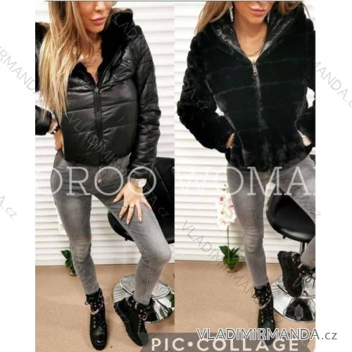 Doppelseitige Winterjacke für Damen mit Fell (S-XL) ITALIAN FASHION IMWL22011