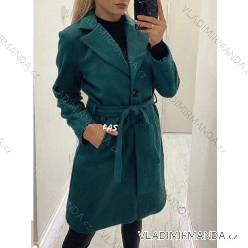 Kabát flaušový dlouhý rukáv dámský (S-XL) ITALSKÁ MÓDA IMWL2221535