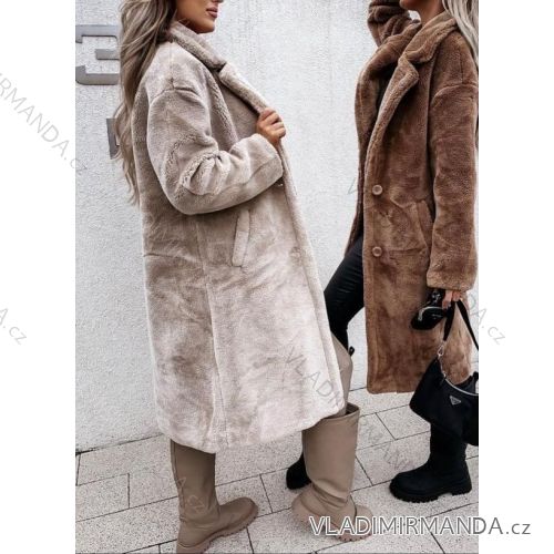 Langärmliger Teddymantel für Damen (SL) ITALIAN FASHION IMWL22037