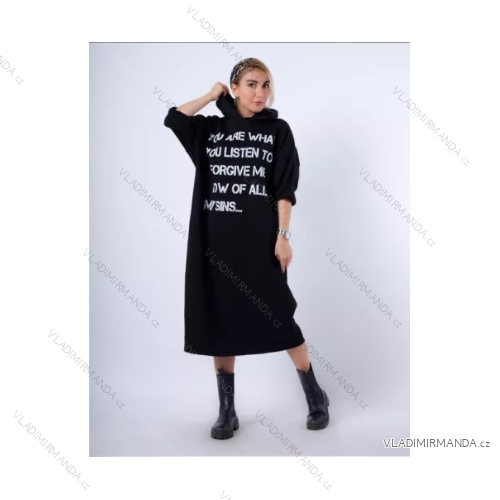 Übergroßes Langarmkleid für Damen (S/M ONE SIZE) ITALIAN FASHION IMPLI2220699felpato