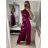 Šaty plesové dlouhé elegantní bez rukávu dámské (S/M ONE SIZE) ITALSKÁ MÓDA IMPBB22B22876 S/M Burgund