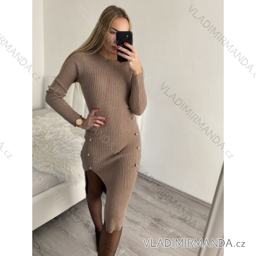 Sommerkleid Langarm geblümte Damen (UNI S / L) ITALIAN FASHION IMK20150