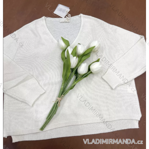 Damen-Strickpullover mit langen Ärmeln (Einheitsgröße S/M) ITALIAN FASHION IMP22003000070