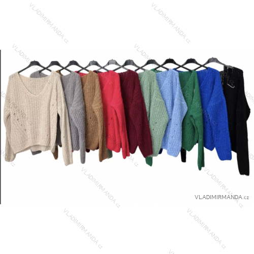 Damen-Strickpullover mit langen Ärmeln (Einheitsgröße S/M) ITALIAN FASHION IMP22003000070