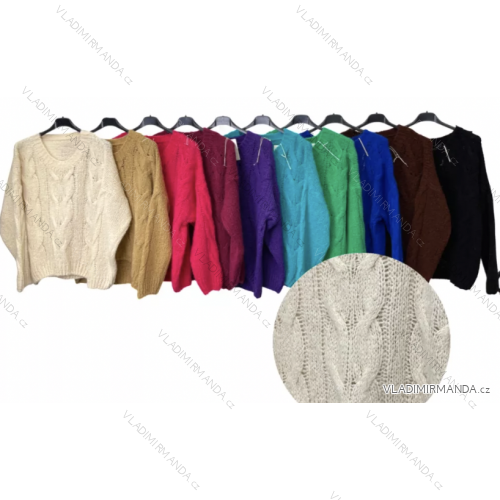 Damen-Strickpullover mit langen Ärmeln (Einheitsgröße S/M) ITALIAN FASHION IMP22003000070