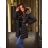 Kabát zimní s kapucí dámský (S-XL) MFFASHION IMMF22M688 schwarz M