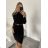 Damen Warmes Langarmkleid (L / XL ONE SIZE) ITALIAN FASHION IM421MIA